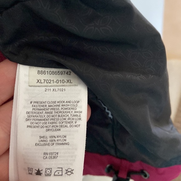 Columbia two in one waterproof Interchange jacket XL , in Red maroon B… - Picture 9 of 11